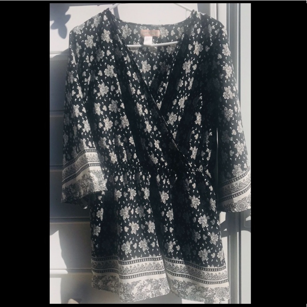 Black & White Romper